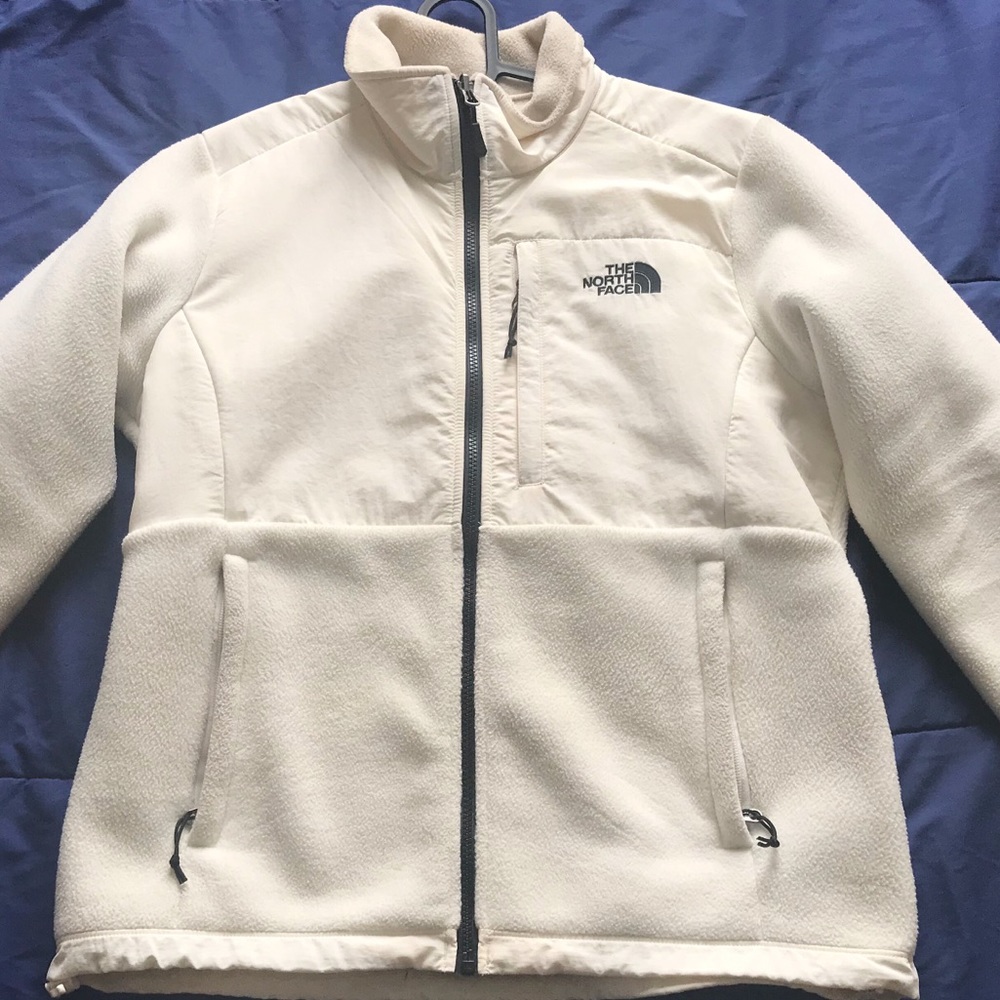 North Face White/Cream Fleece Medium